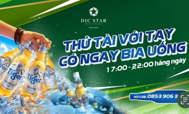 "Thử tài với tay, có ngay bia uống" - Chương trình đang "HOT" tại Khách sạn DIC Star Vĩnh Phúc