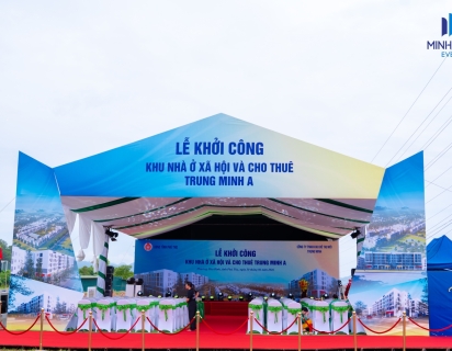 Minh Nga Event tổ chức thành công Lễ khởi công dự án Khu nhà ở xã hội và cho thuê Trung Minh A tại Phú Thọ